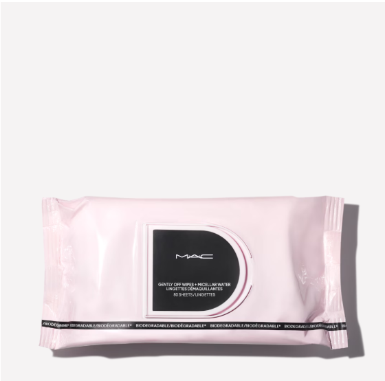 Lenços Demaquilantes Gently Off Wipes + Micellar Water marca Mac